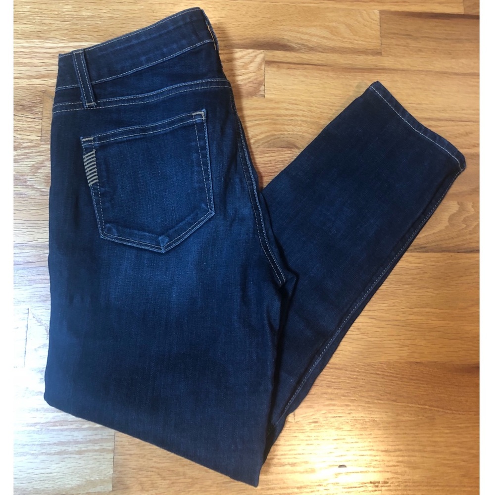 PAIGE Kylie Crop Dark Denim Skinny Jeans